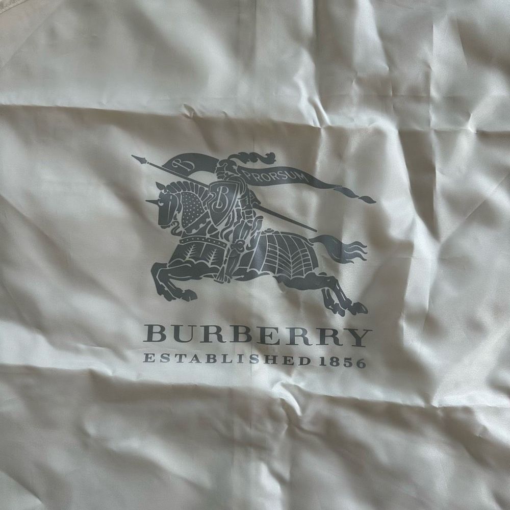 Lot of Two Burberry Garment Bag Travel Clothes Suit Jacket Case Nylon Tan - Picture 3 of 10